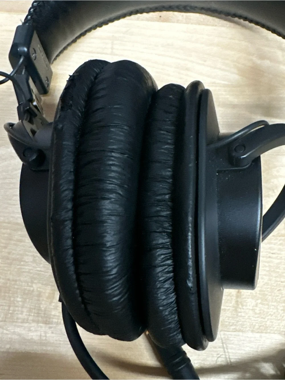 Sony Black Over-Ear Headphones with Blue Accent